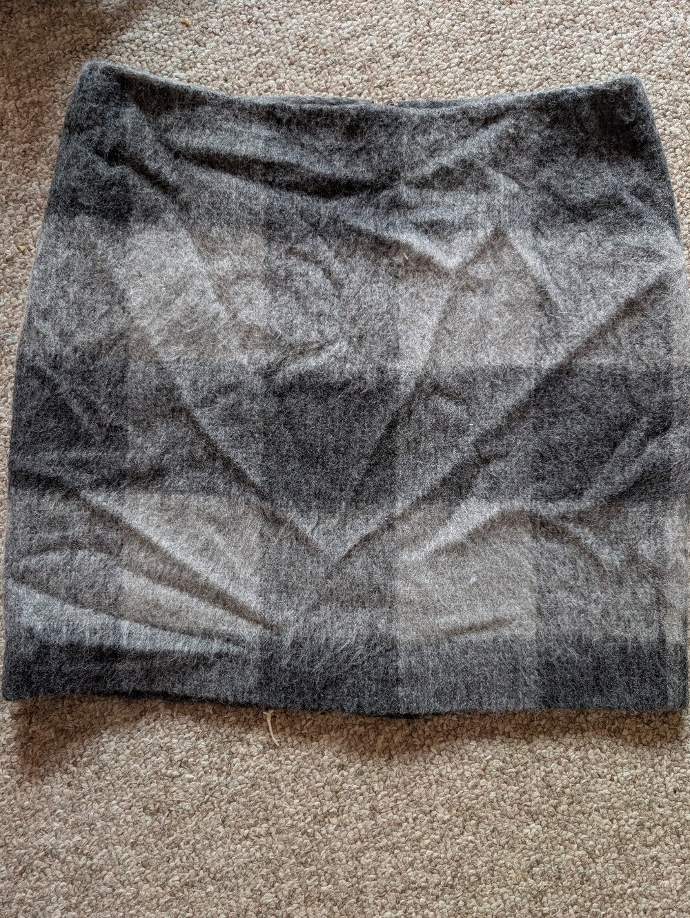Wool Blend Mini Skirt